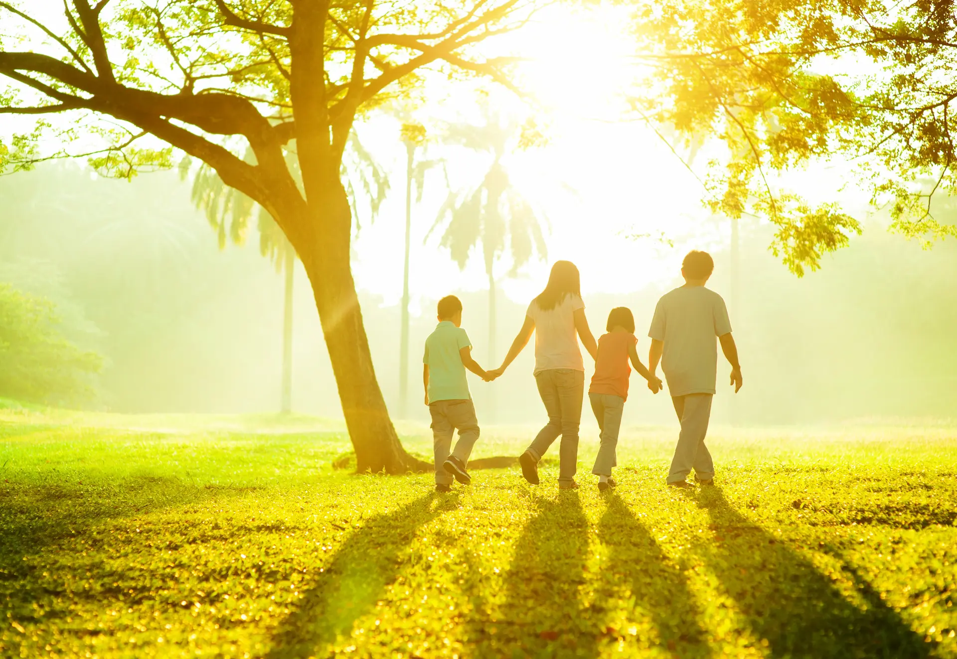 Family enjoying a North Carolina park, protected by life insurance